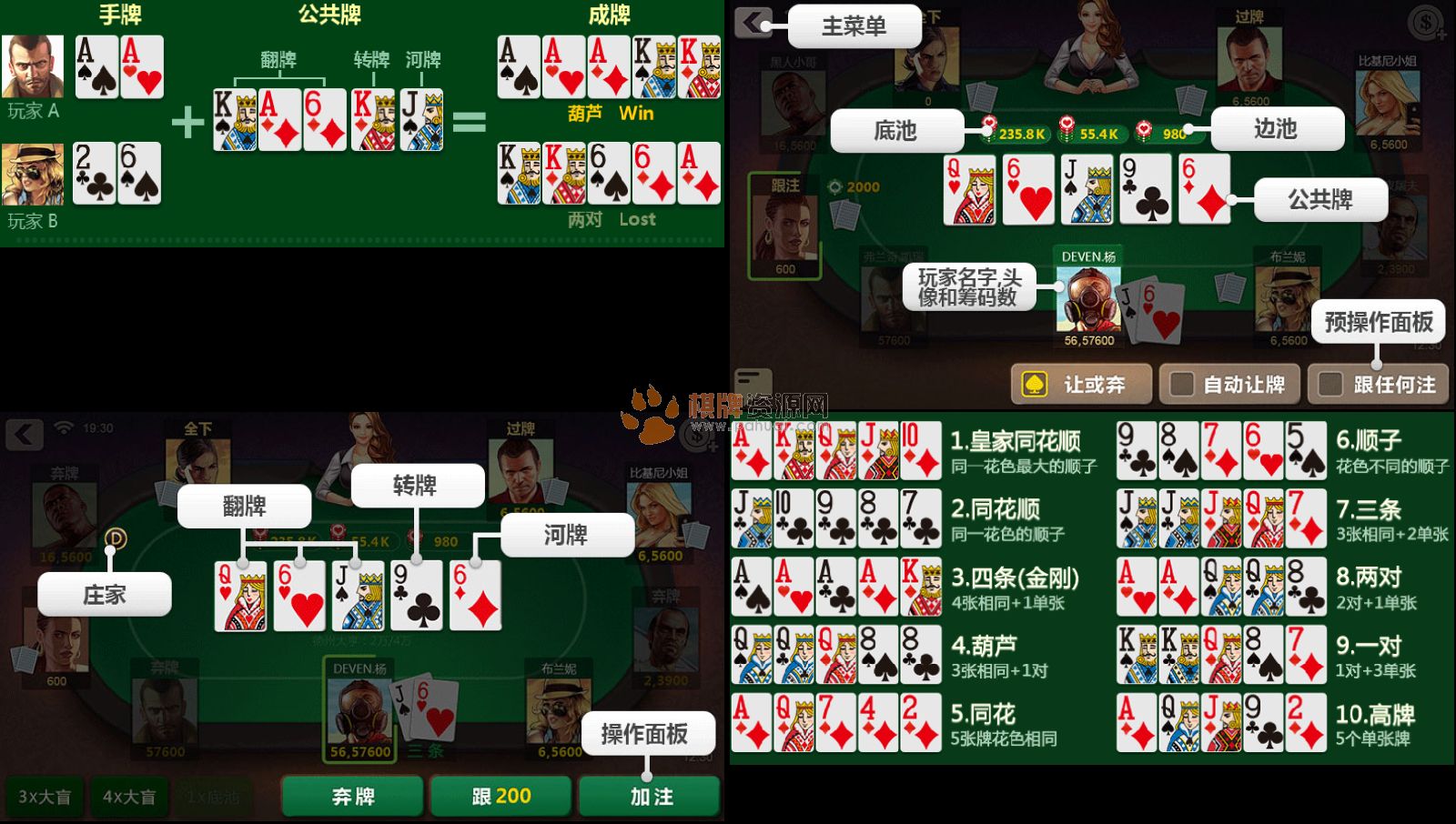 腾讯QQ天天德州扑克开发定制素材