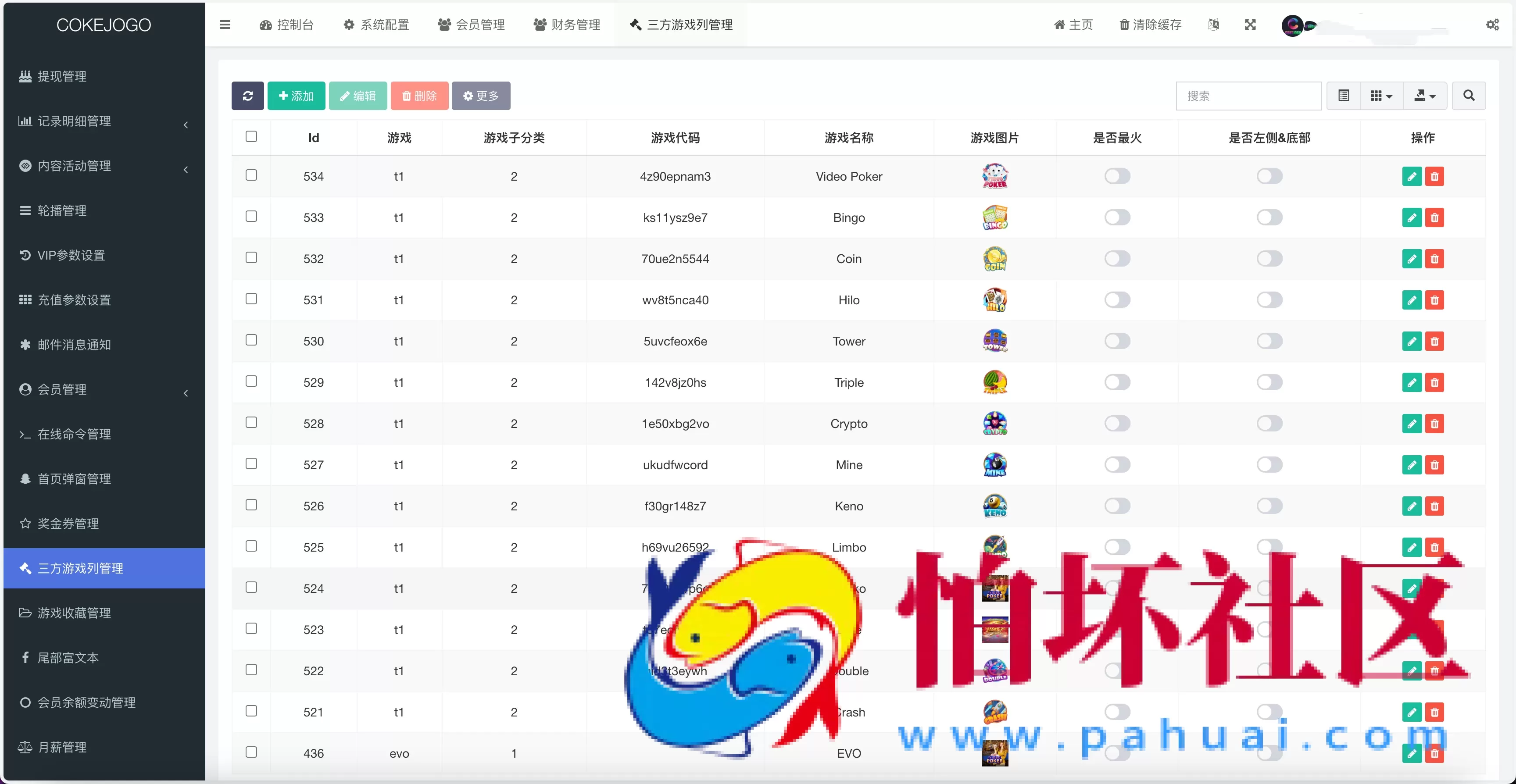Cokejogo巴西PG电子游戏系统源码,海外棋牌源码综合盘,巴西老虎机源码,水果机源码,H5+PC端 前端vue编译后+后端PHP/修复图片资源失效