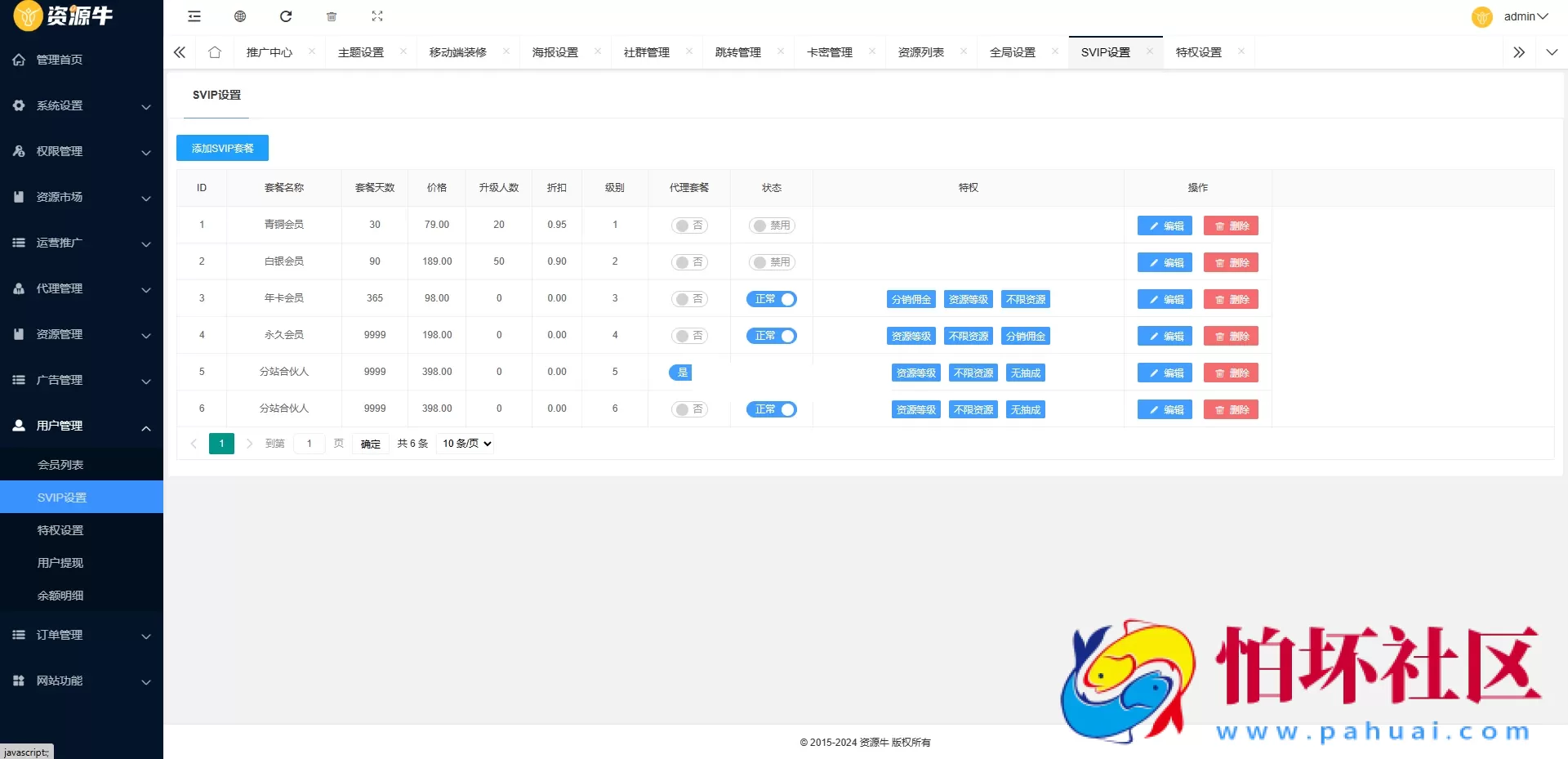 全新UI知识付费系统源码 | PC+H5+小程序三端程序 数据互通支持采集资源 全开源版
