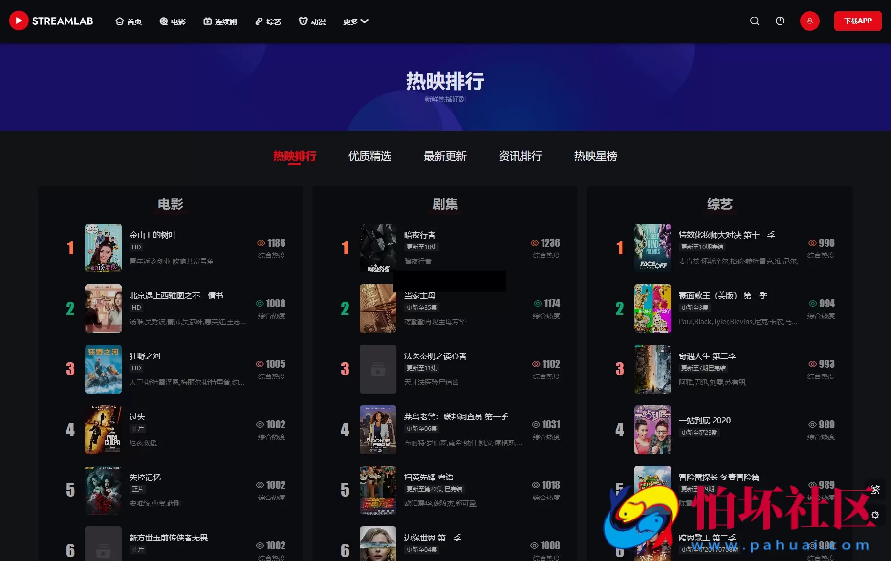 短视频电源直播多功能主题第二套Streamlab | 苹果CMS | 首发