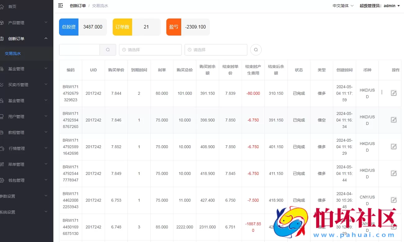 运营版USDT/BTC虚拟币微交易系统源码,微盘程序源码,外汇期货数字货币伪交易所源码,附搭建教程