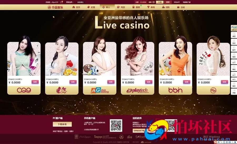 VUE二开美化修复版杏鑫娱乐源码 彩票真人娱乐城程序 支持双面盘与NG接口对接