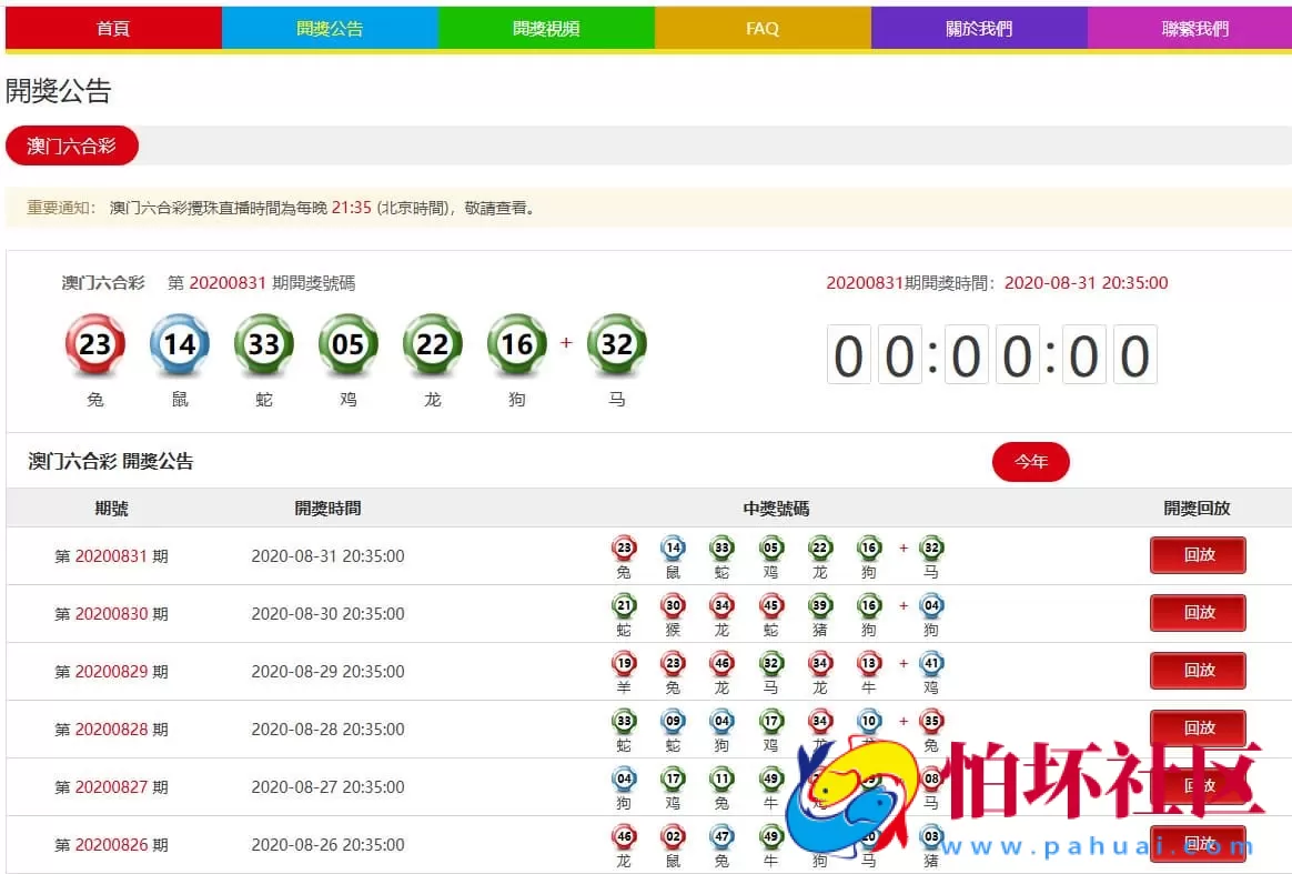 港澳六合彩类开奖平台源码整站打包 集视频开奖数据采集 含预设功能支持二次开发