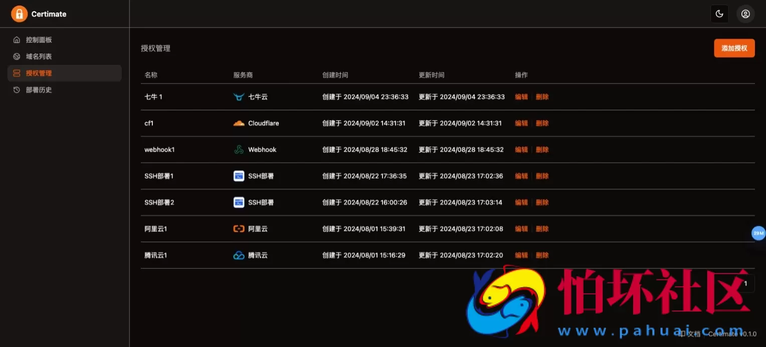 SSL证书管理系统工具网站源码 自动申请、部署SSL证书 并在证书即将过期时自动续期