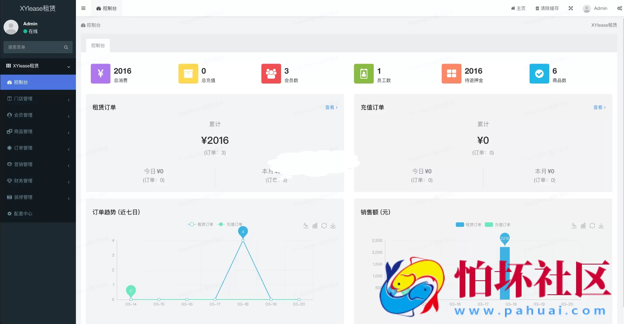 全新租赁小程序系统源码 基于ThinkPHP+UniApp开发的租赁商城小程序