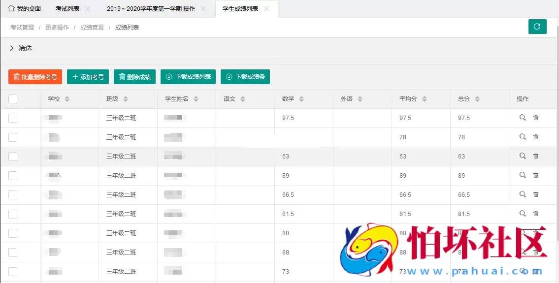 最新学生成绩管理系统程序源码 Thinkphp6框架