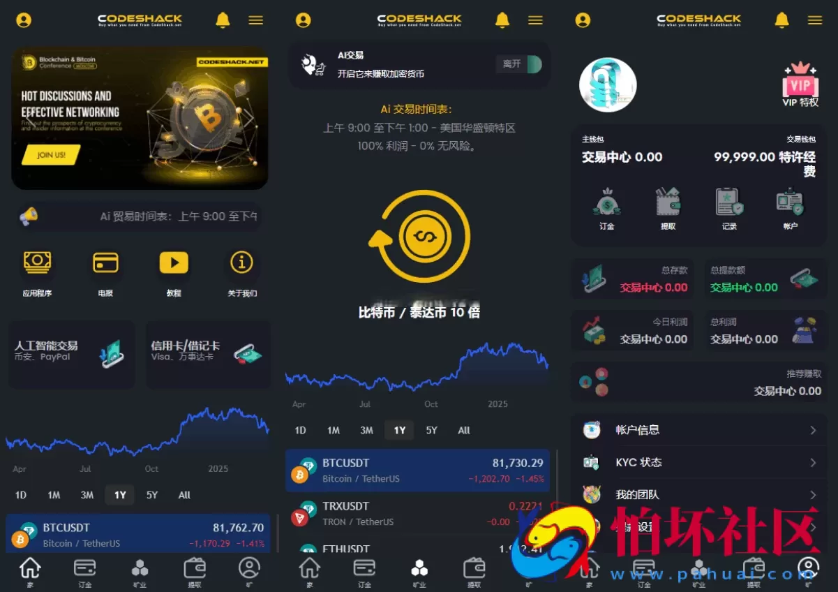 AI量化投资源码 海外版区块链理财交易所源码 ai交易程序源码 附教程