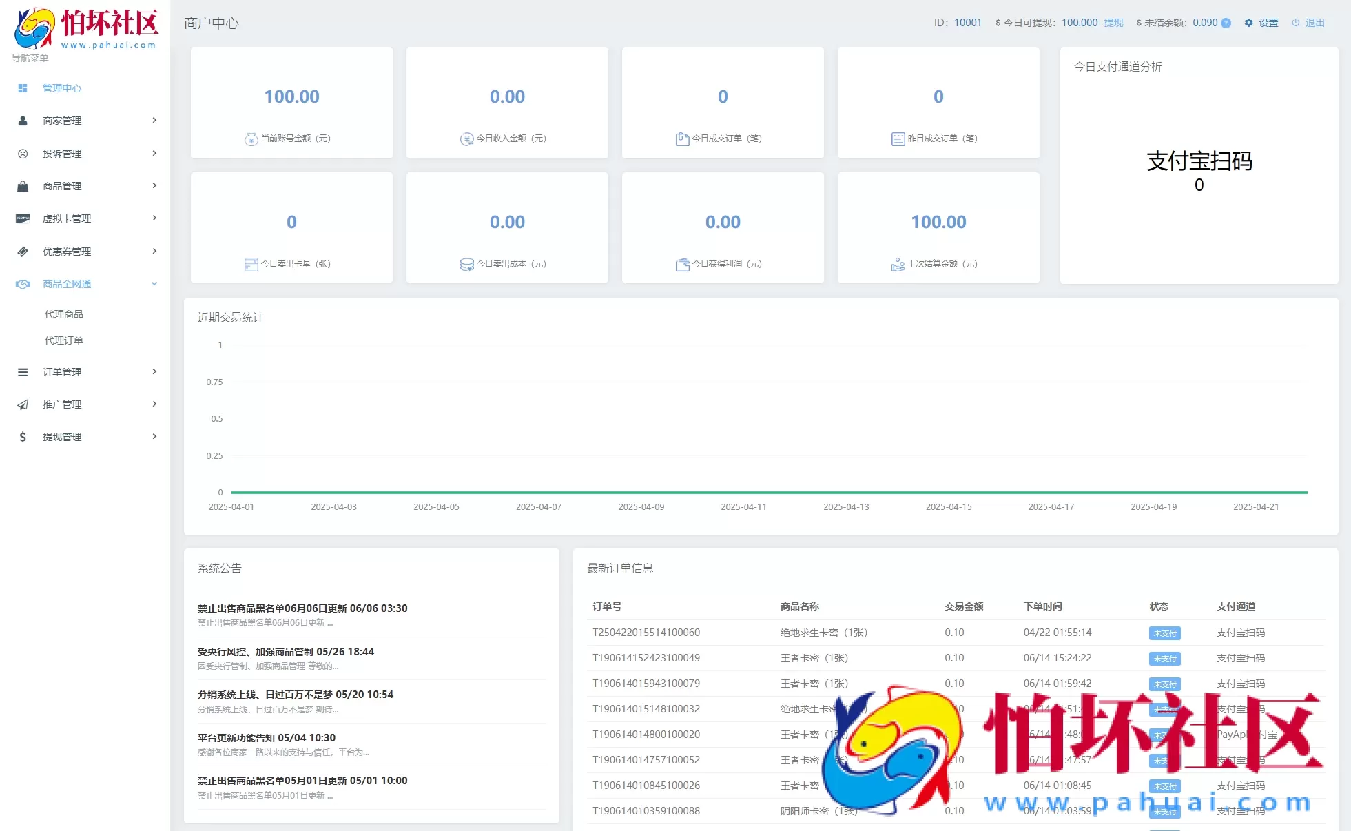 最新商业完整版企业自动发卡系统源码 代理分销 全新UI 多模板 附搭建教程