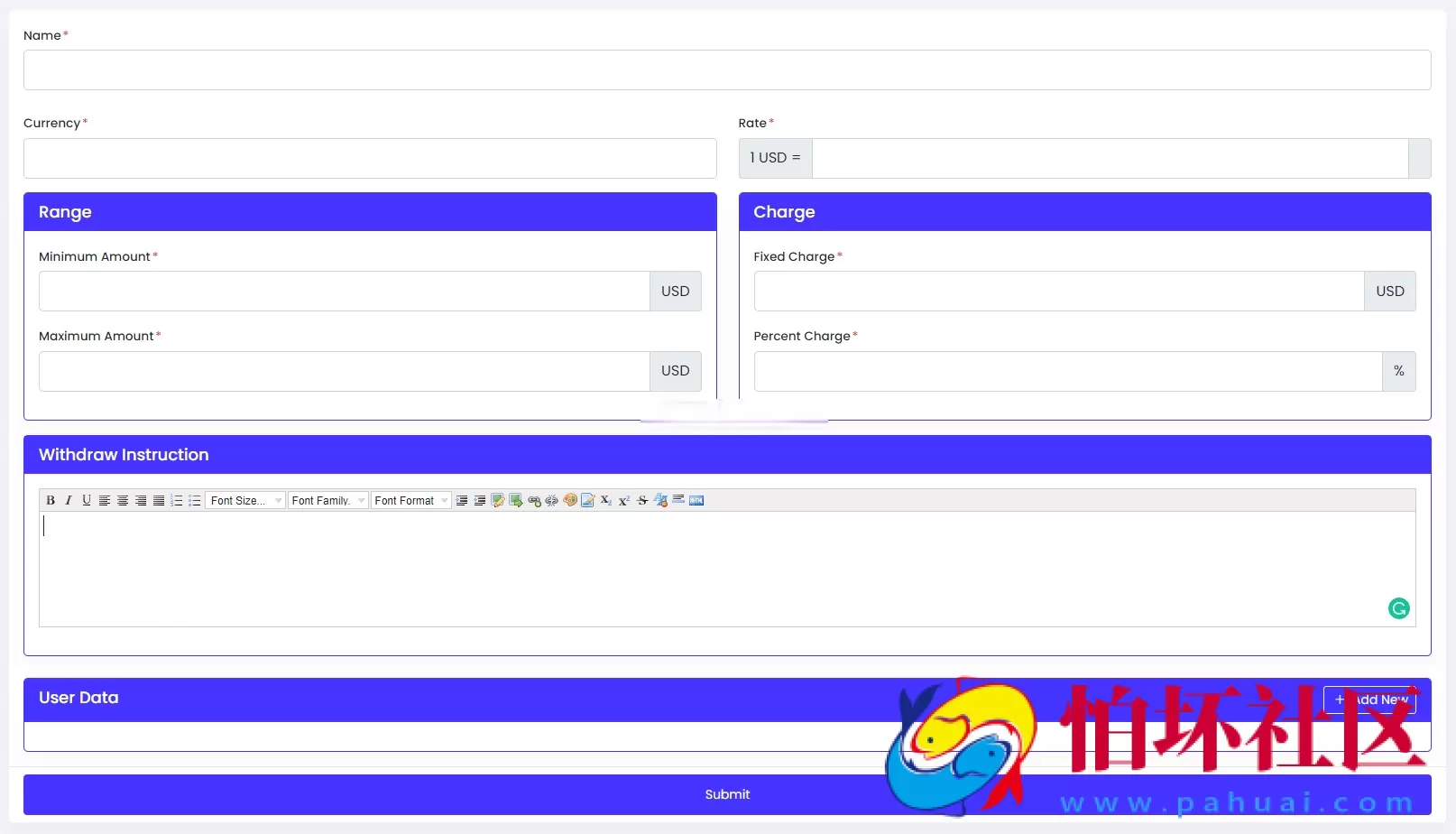 viserpay海外支付系统源码/国外支付接口 laravel后端框架