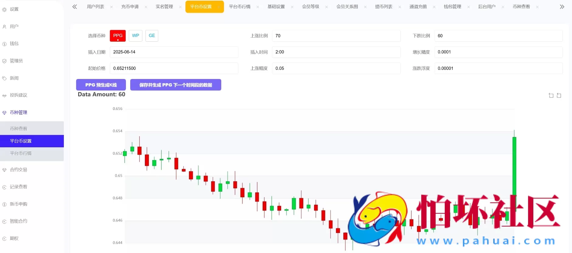 Phemex多语言交易所源码/期权交易+合约交易+新币申购+锁仓挖矿+平台币发行+K线行情控制/前端uniapp编译后+后端PHP 附搭建教程