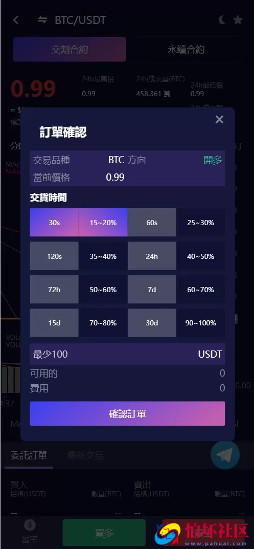 Vexus多语言虚拟货币交易所/java交易所源码/模拟账户+现货交易+永续合约+交割合约+基金理财+锁仓挖矿+质押贷款+闪兑 附搭建教程