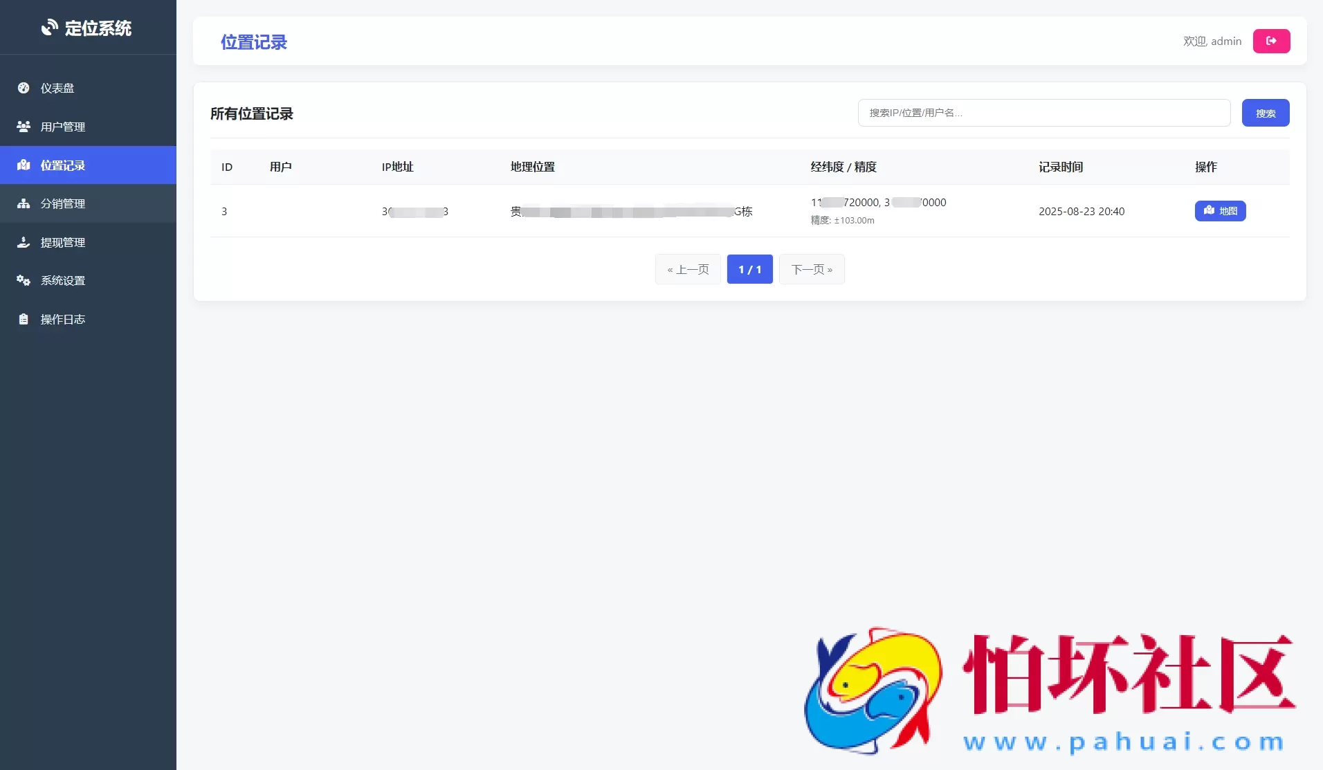 IP定位系统源码 二开版 新增分销功能 附安装说明