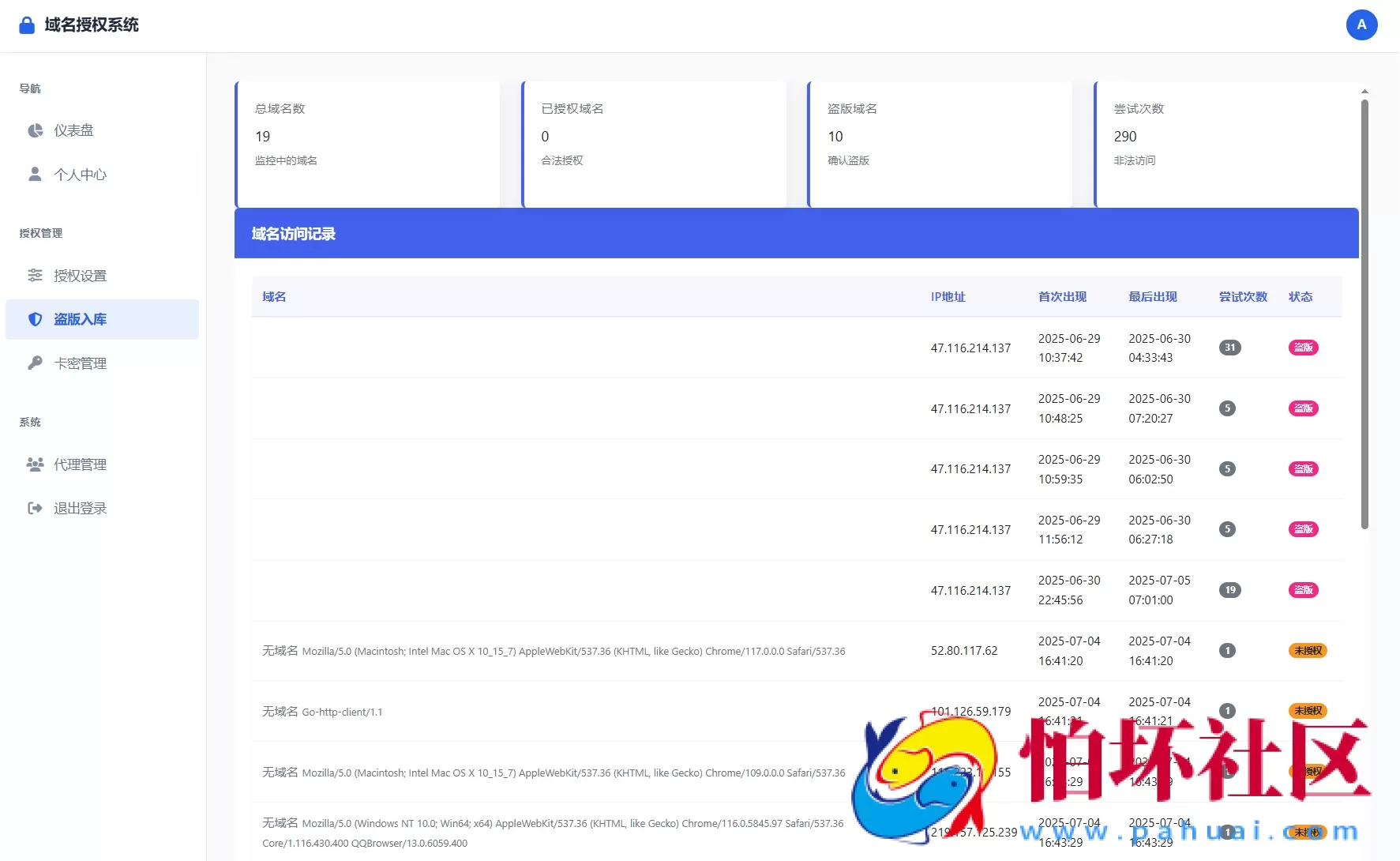 域名授权验证系统源码 v1.2开源版