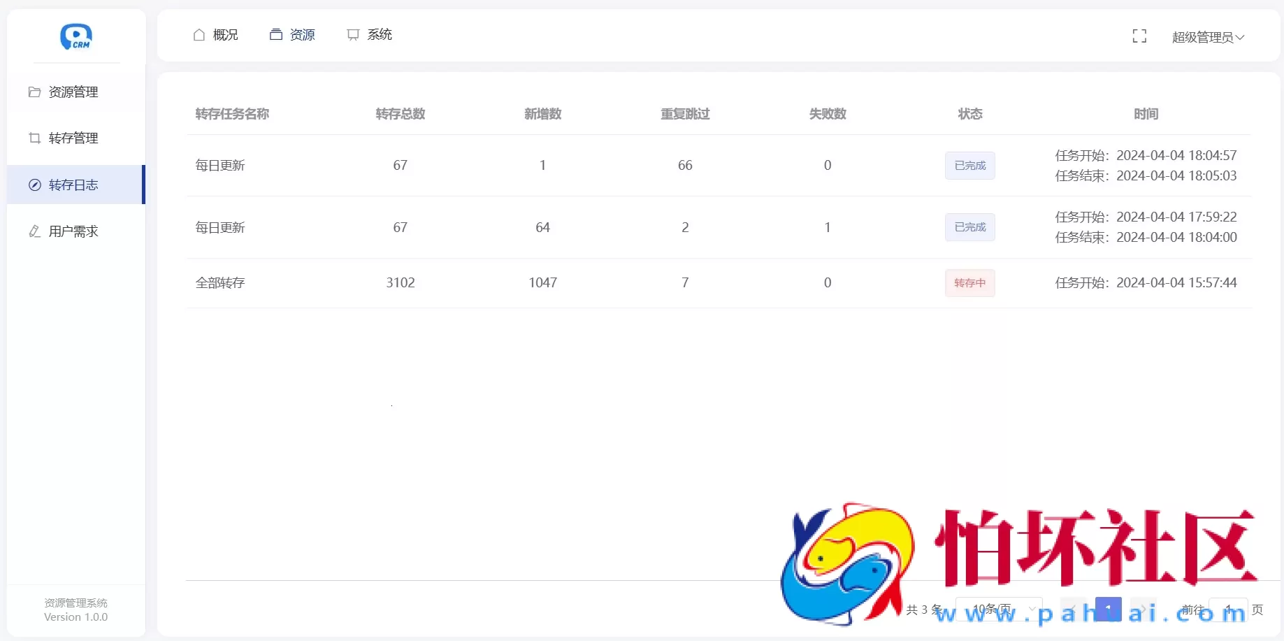多盘资源搜索转存系统源码v3.6 全开源版