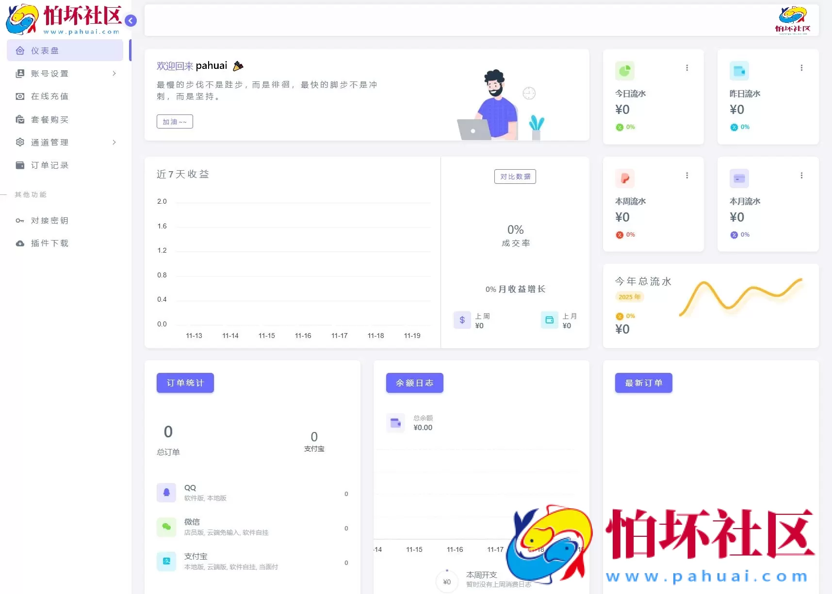 源支付v7支付系统开源版 v1.8.9源码 附云端源码+挂机软件+计划任务设置