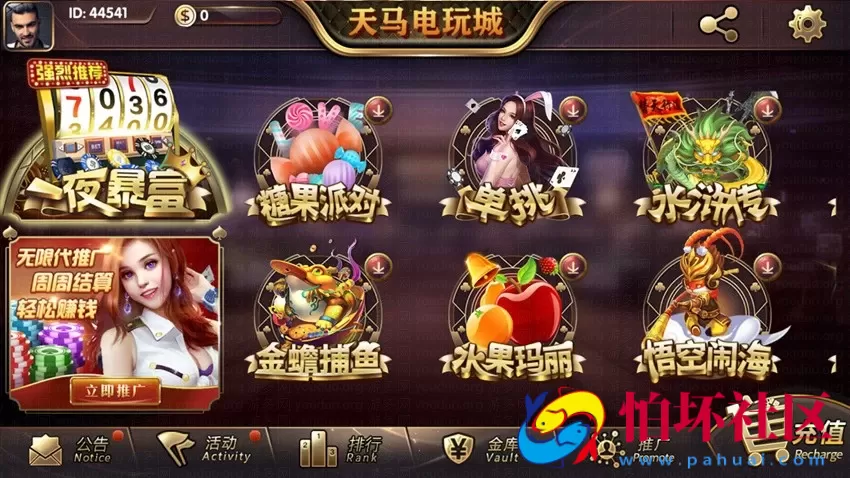 APP金币玩法之全新天马电玩棋牌游戏运营版本程序（一夜暴富）含加解密工具