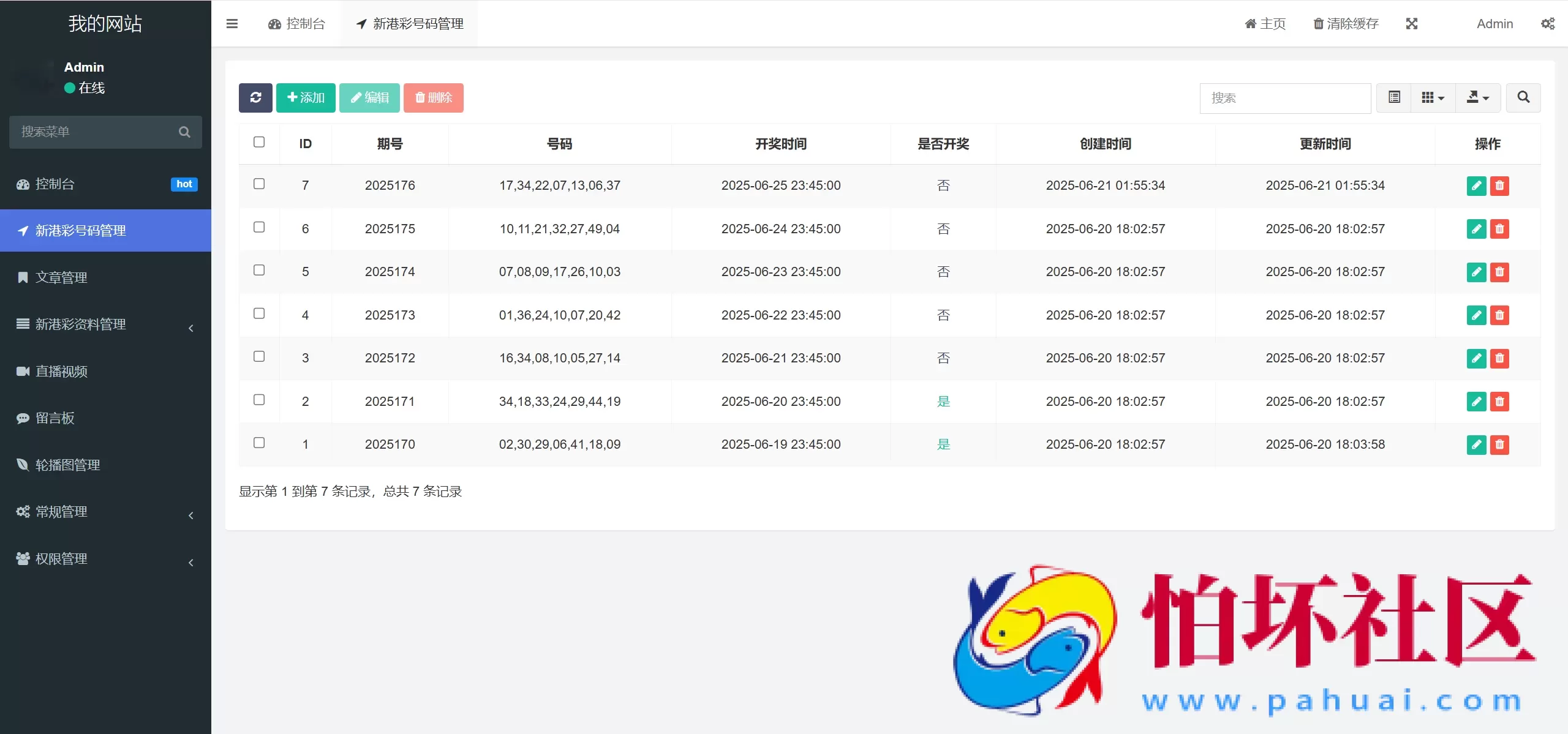新港六合彩资料图库源码 六合资料站 六合彩私彩图库 前端uniapp编译后+后端php程序