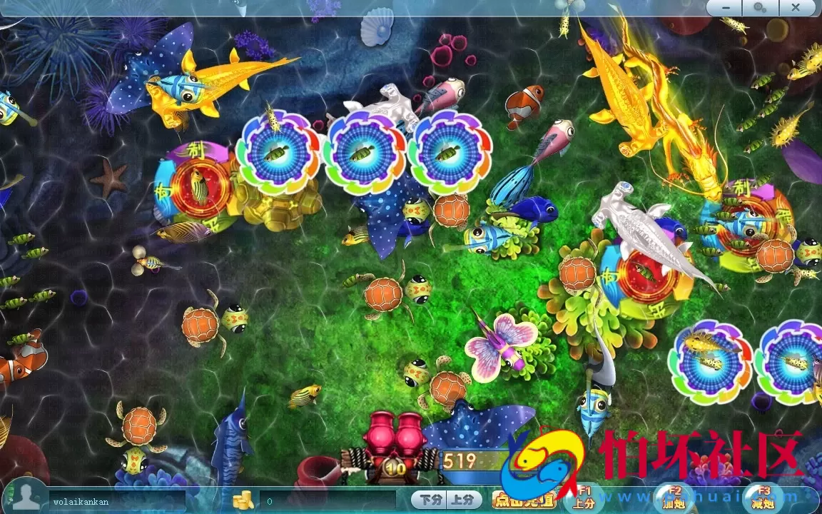 电脑版金币玩法之渔王争霸捕鱼游戏程序源码（真金蟾捕鱼516原版）