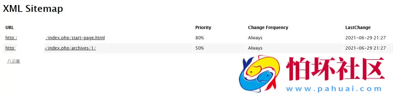 Typecho站点地图sitemap.xml生成器插件