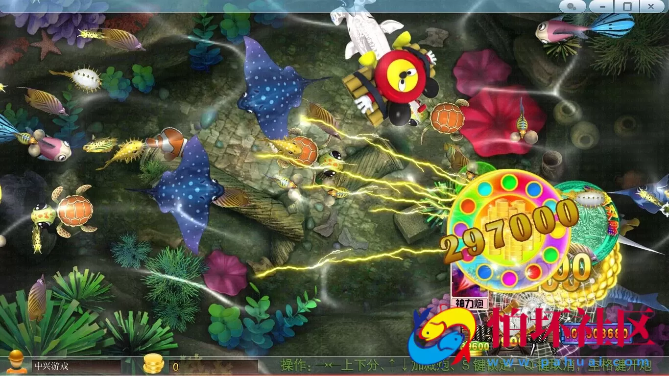 电脑版金币玩法之漫天鱼 HGE引擎游戏程序（难度控制+机器人）带资源文件