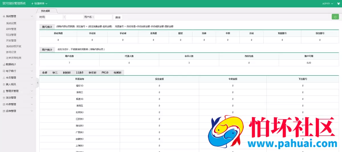 大富二开私彩源码 UI优化专为私人盘运营定制 支持wap自适应 修复已知BUG