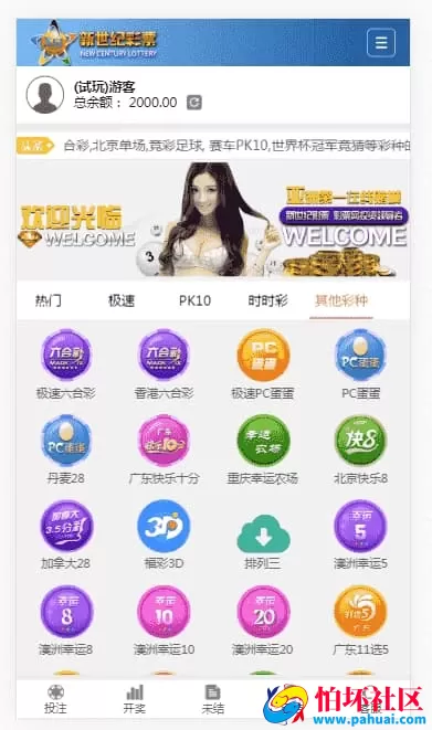 迪斯尼内核二次开发彩票程序源码 + H5版代理后台功能