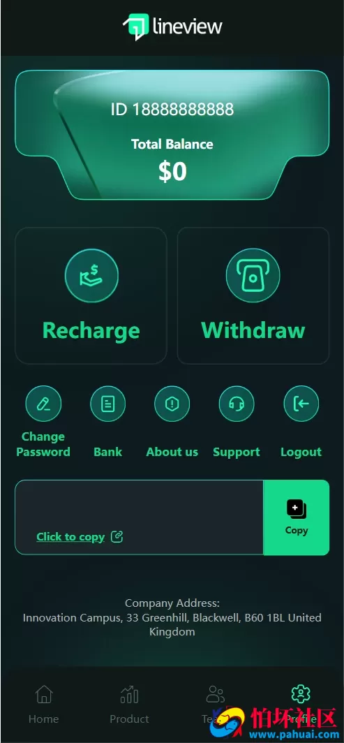 lineview海外汽车投资理财源码 资金盘源码 前端html+后端PHP