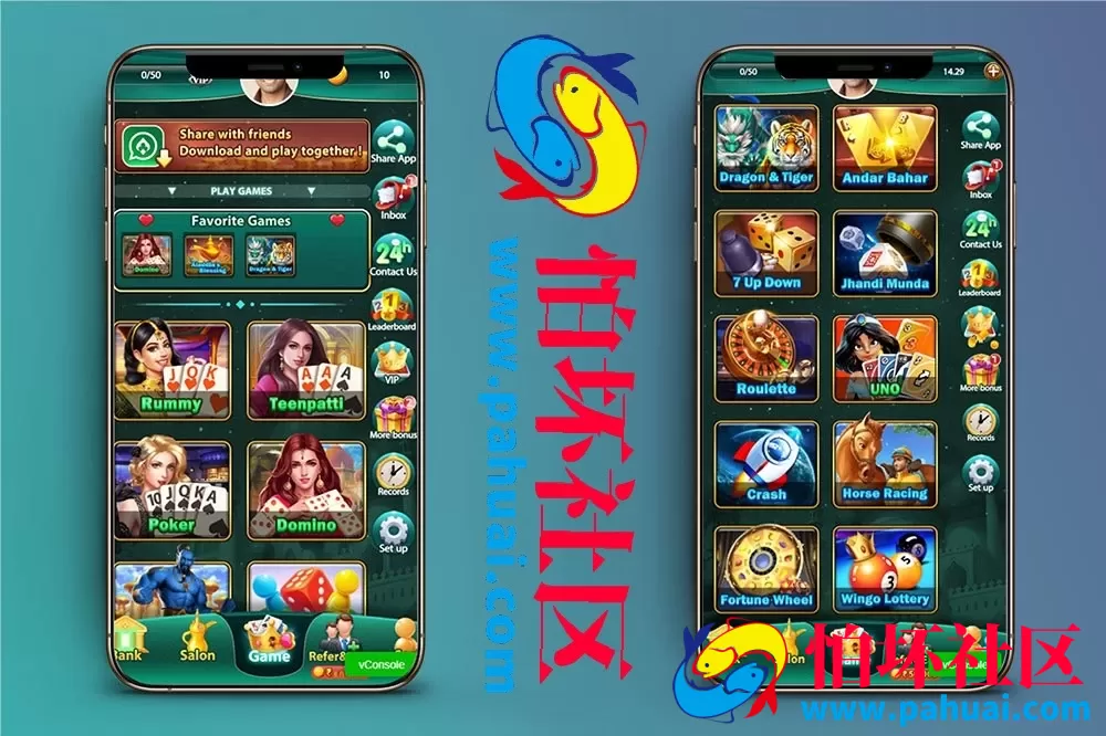 全网首发Yono Rummy App二合一版本程序 印度拉米游戏源码 印度Rummy源码 H5印度棋牌游戏源码程序 附带搭建教程