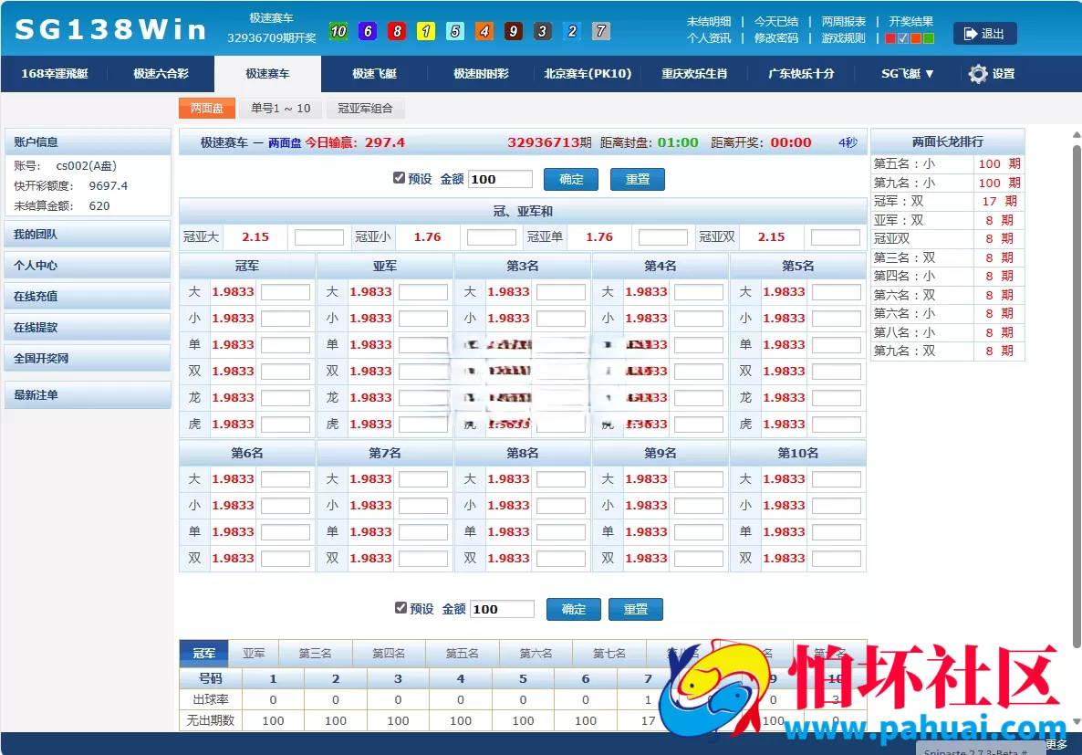 最新完美运营SGWin138源码 双赢系统源码+带改单+预设+控制完整+独立代理系统完整运营版程序+开奖全部正常 附带搭建教程