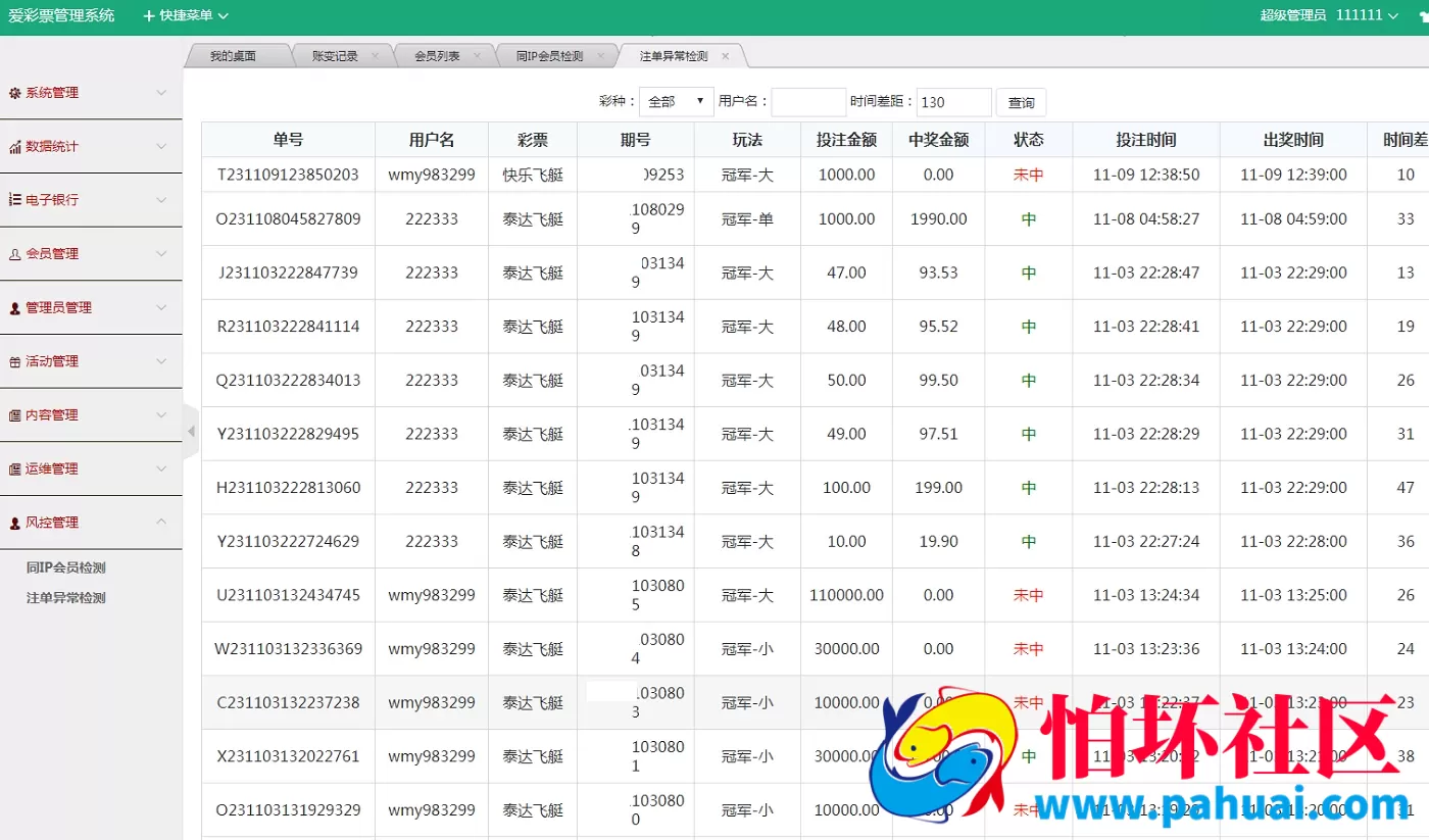 新版大富时时彩系统源码 幸运快三程序源码 排列三 排列五 急速3D 彩票管理系统源码 采集正常 无限代模式 附带搭建教程