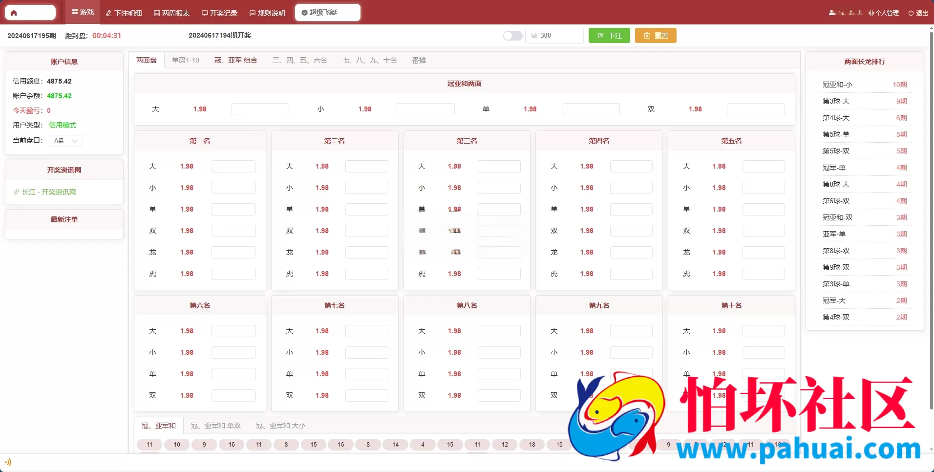 2026年最新AC信用盘源码 现金盘源码 ABCD盘【带番摊游戏玩法】 USC升级版程序 后台带改单 全开源 附带搭建教程