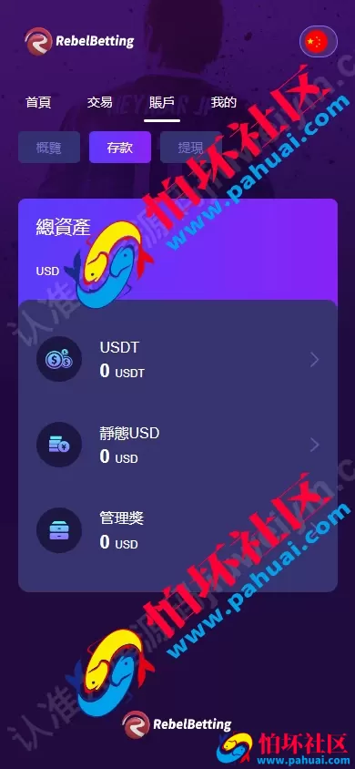 rebelbetting体育套利投资平台源码 理财投资程序 资金盘源码 附带搭建教程