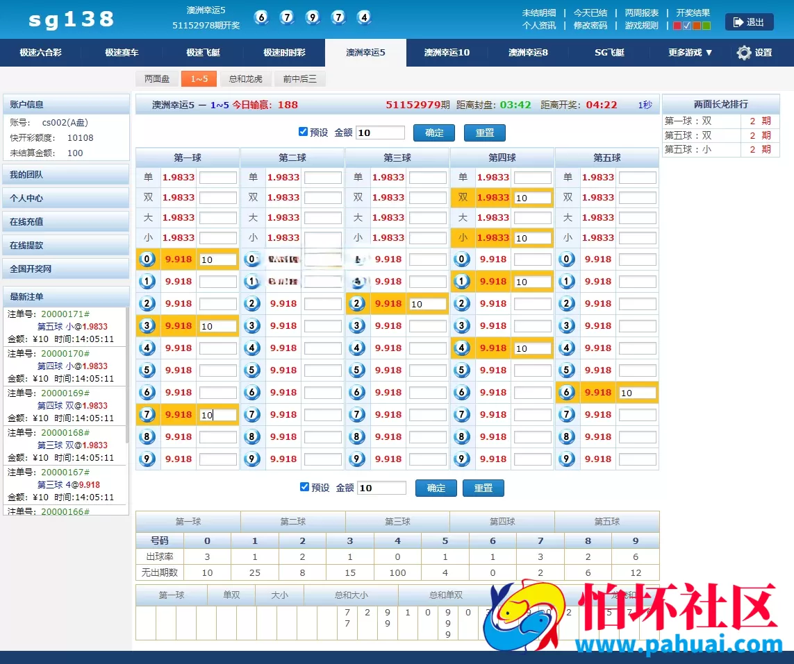 最新官方正版SG138信用盘系统源码 SG双赢时时彩信用盘平台源码程序 彩票信用现金盘完整源码 附带搭建教程