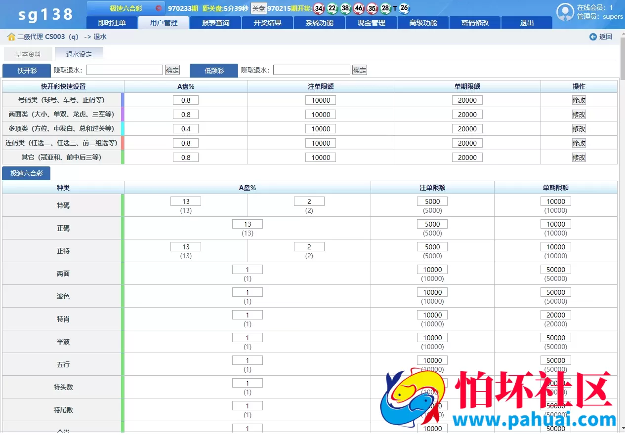 最新官方正版SG138信用盘系统源码 SG双赢时时彩信用盘平台源码程序 彩票信用现金盘完整源码 附带搭建教程