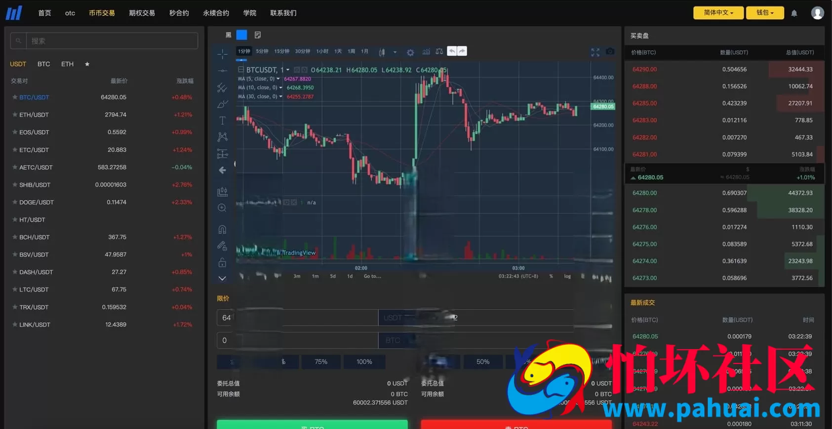 miaoHEYUE多语言交易平台源码 前后端分离可二次开发 BTC&外汇程序