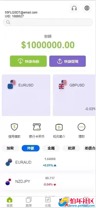 仿ST7/ST5多金融交易所源码 外汇+虚拟币+贵金属+能源交易程序 UNIAPP多端开源版