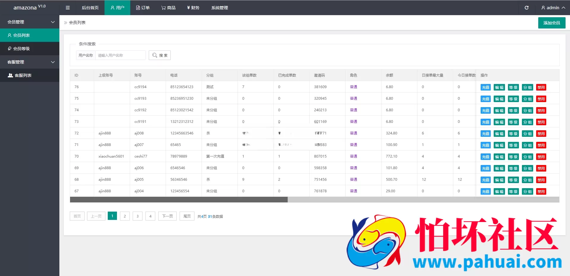 新版UI多语言亚马逊抢单刷单系统源码 订单自动匹配系统程序
