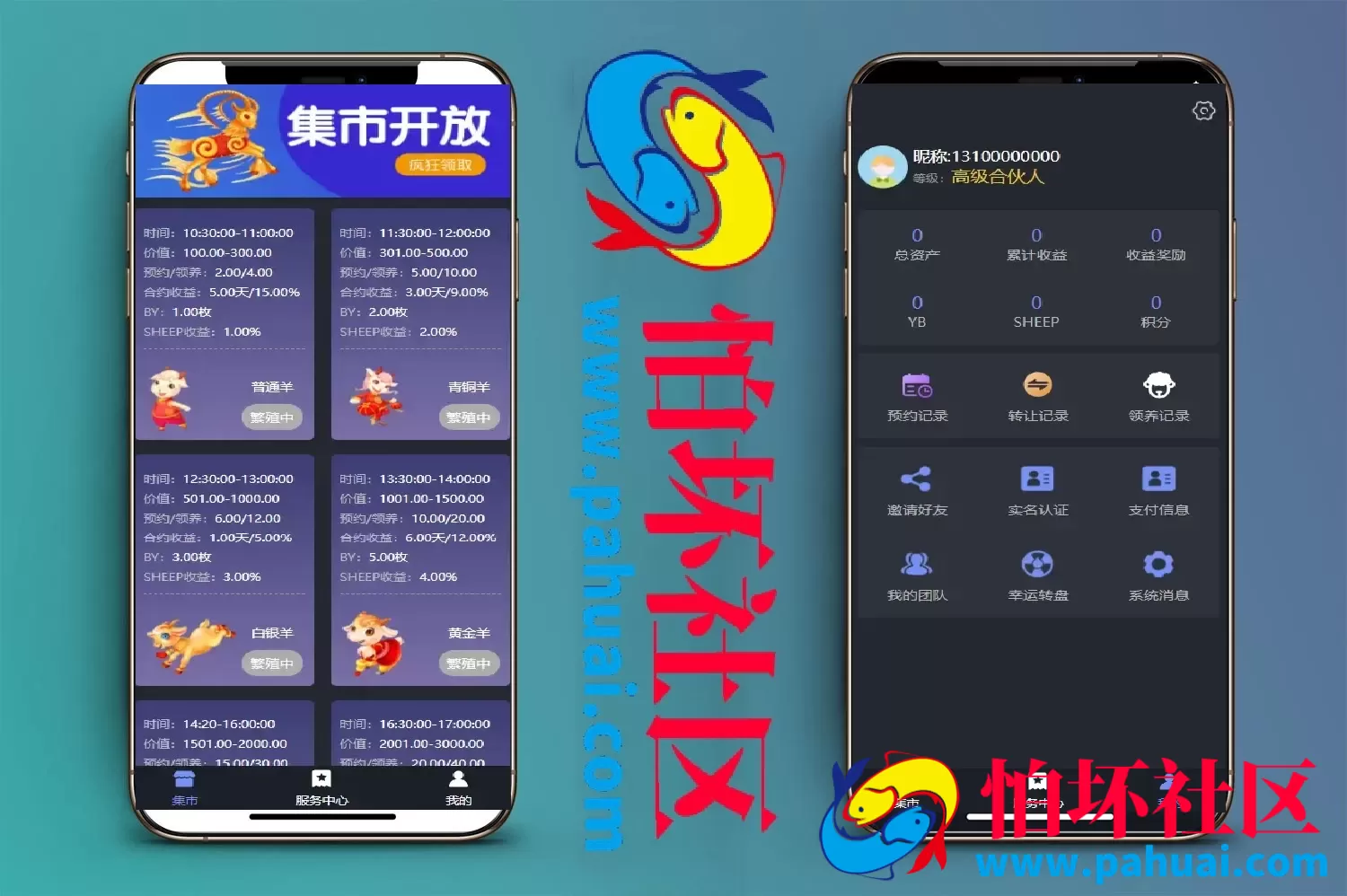 区块羊投资源码 支持预约转让领养抽奖等功能 全开源程序源码