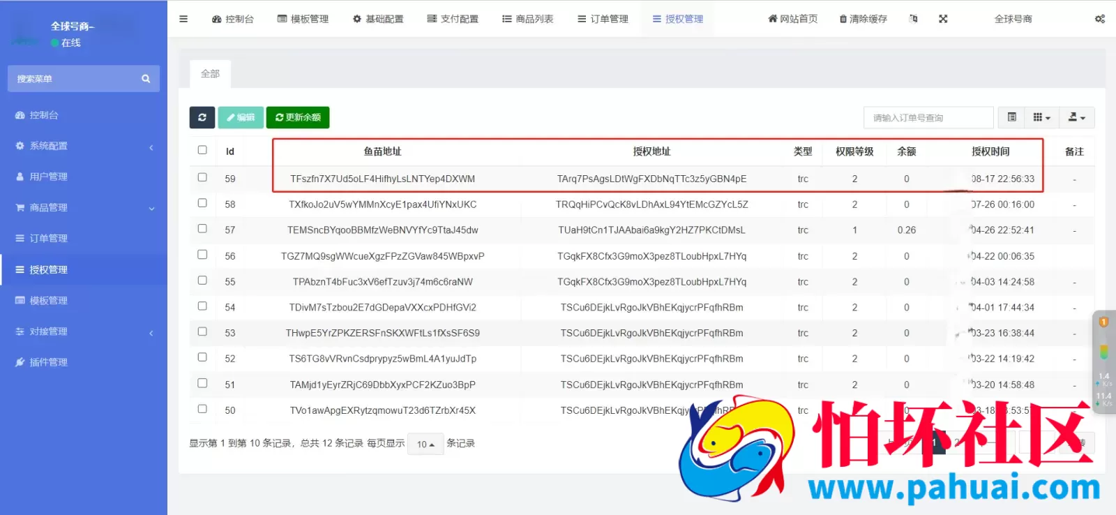 发卡商城授权盗U源码 账号转账多签授权PHP源码 trx多重签名授权盗U程序源码 修复部分小bug