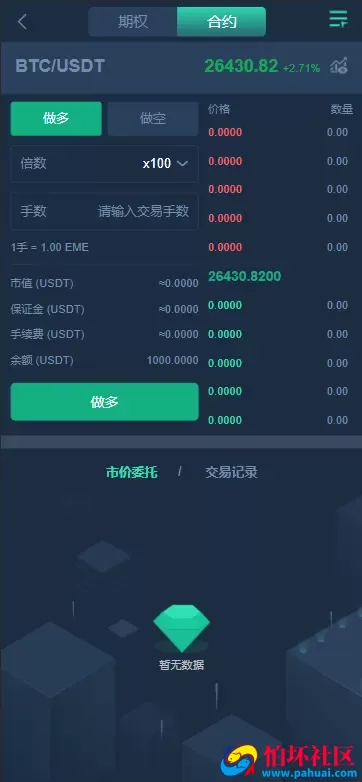 多语言区块链交易所源码 EME交易所 期权交易 申购 币币秒合约交易所程序 附带搭建教程