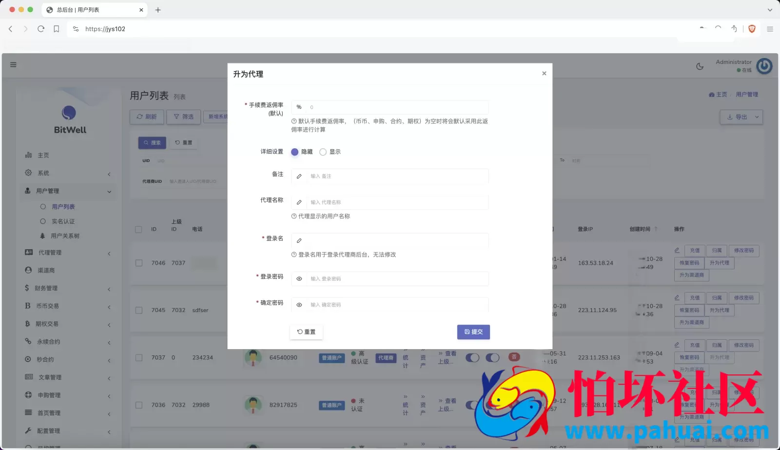 BitWell多语言交易所源码 15国语言交易所程序 OTC+永续合约+期权交易+币币交易+秒合约交易+申购+矿机+风控+代理渠道商