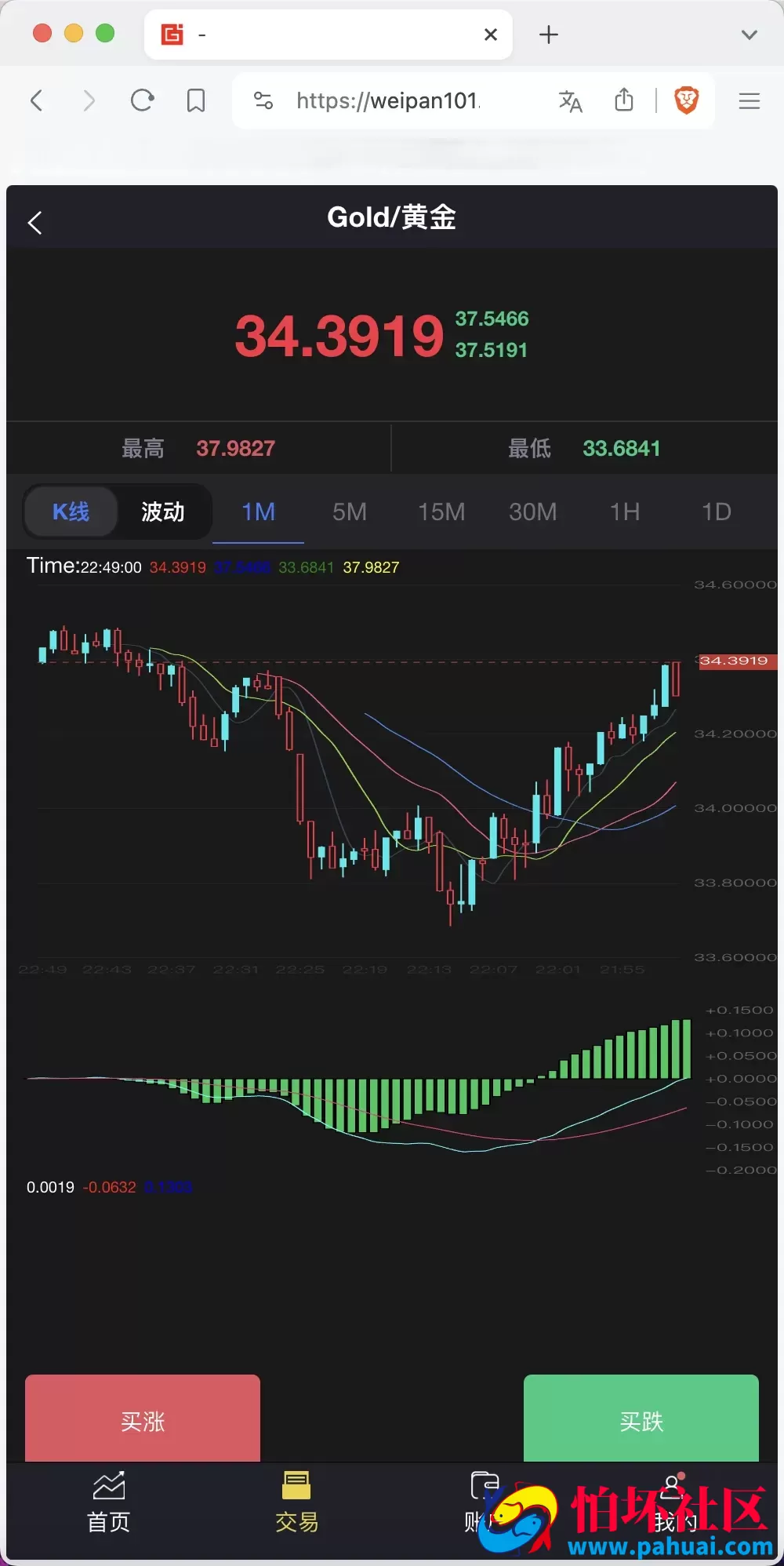 周大生珠宝vue微盘微交易源码 贵金属交易平台程序 前端vue纯源码 附搭建教程