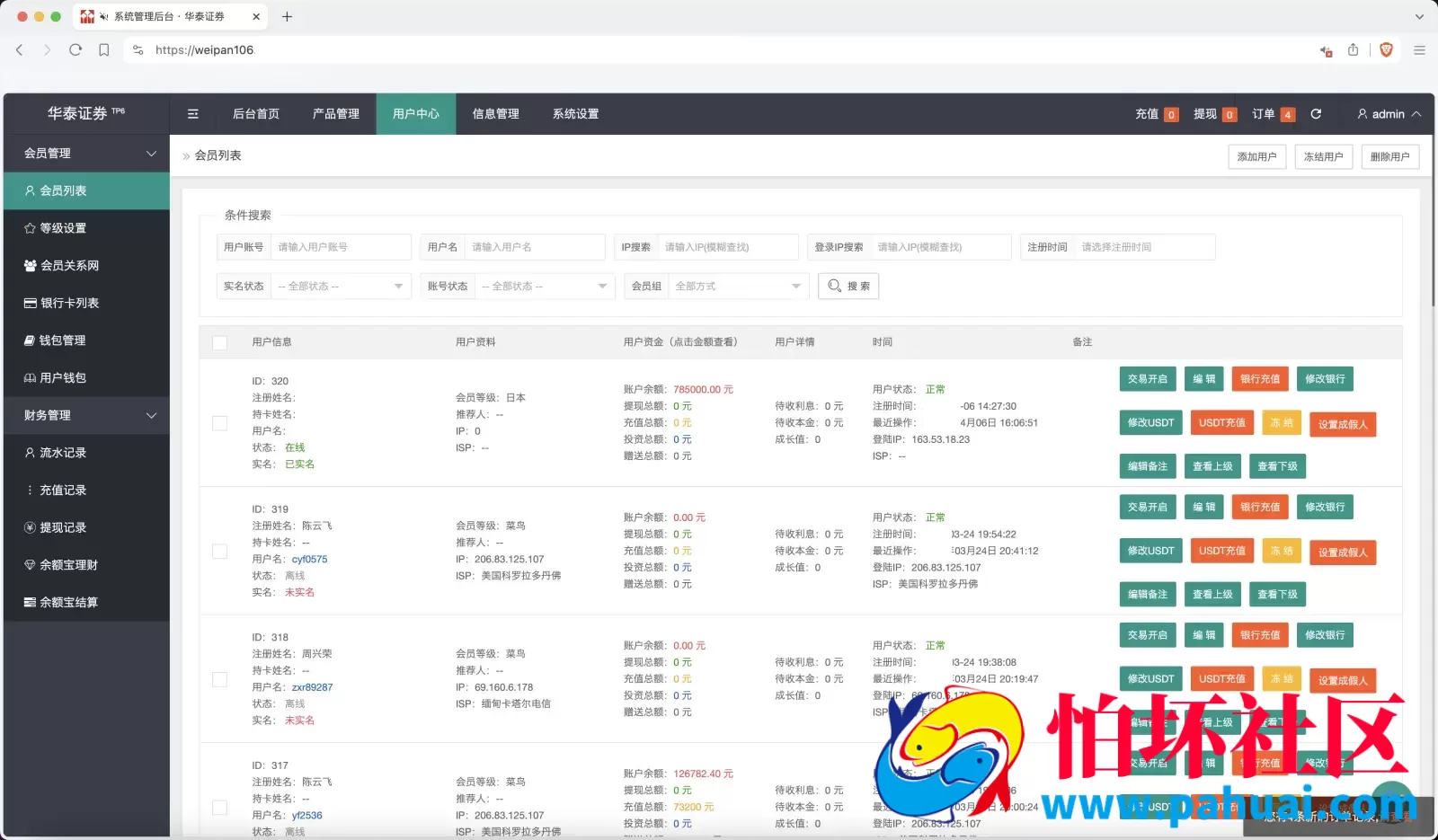 周大福微盘UI二开版源码 单控全控+改单 前端html+后端PHP程序