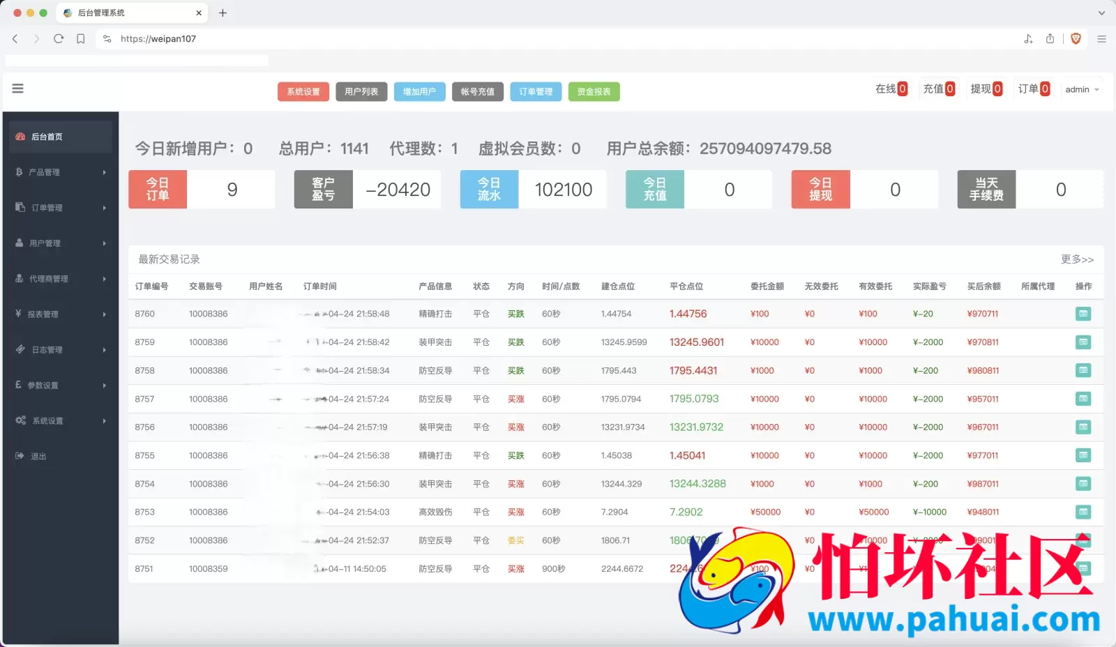 双语言军事军备类型微盘微交易所源码 一键亏盈+指定亏盈+完美风控概率+行情结算都正常 前端html+后端PHP程序