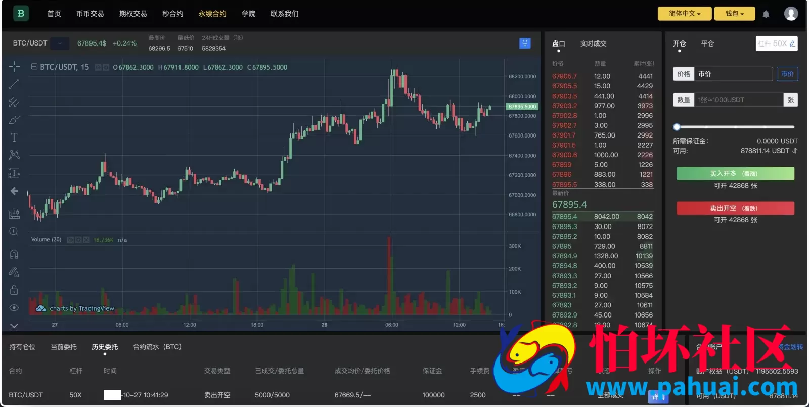 AMATAK多语言交易所源码 15种语言+修复k线+平台币行情控制+合约+秒合约+期权+币币交易+永续合约程序 前端uniapp+后端PHP