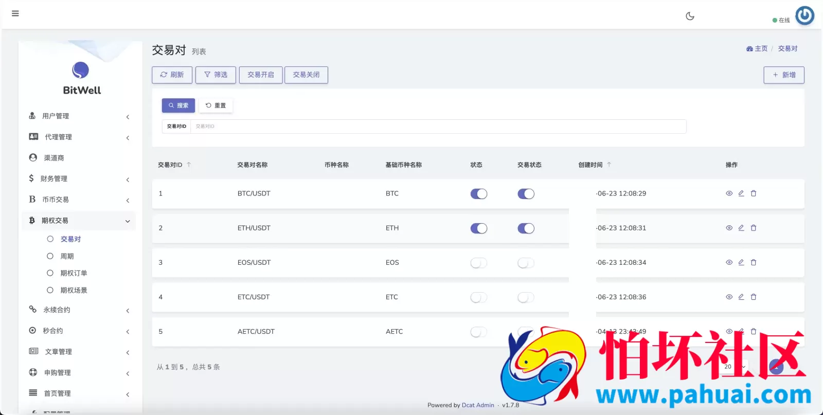 AMATAK多语言交易所源码 15种语言+修复k线+平台币行情控制+合约+秒合约+期权+币币交易+永续合约程序 前端uniapp+后端PHP