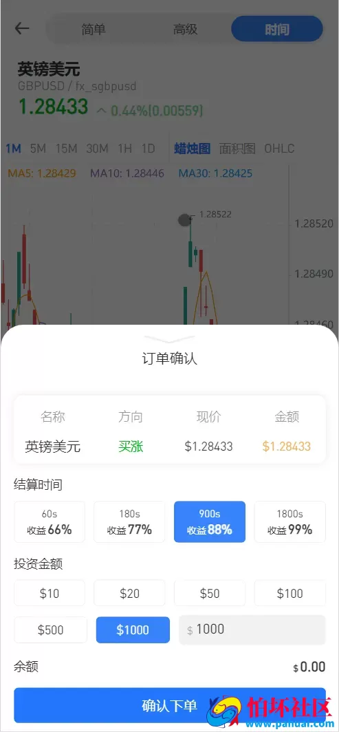 DDFX多语言微交易所微盘源码 数字货币+外汇+黄金原油+股票指数+期货程序 前端uniapp纯源码+后端php