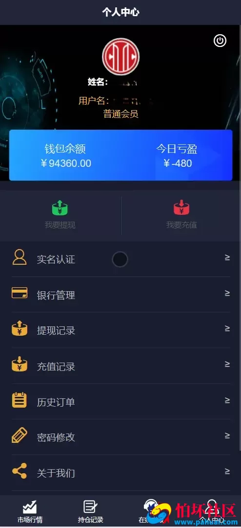 中信国际微盘微交易所源码 黄金白银+外汇+期货+股票指数程序 前端html+后端php