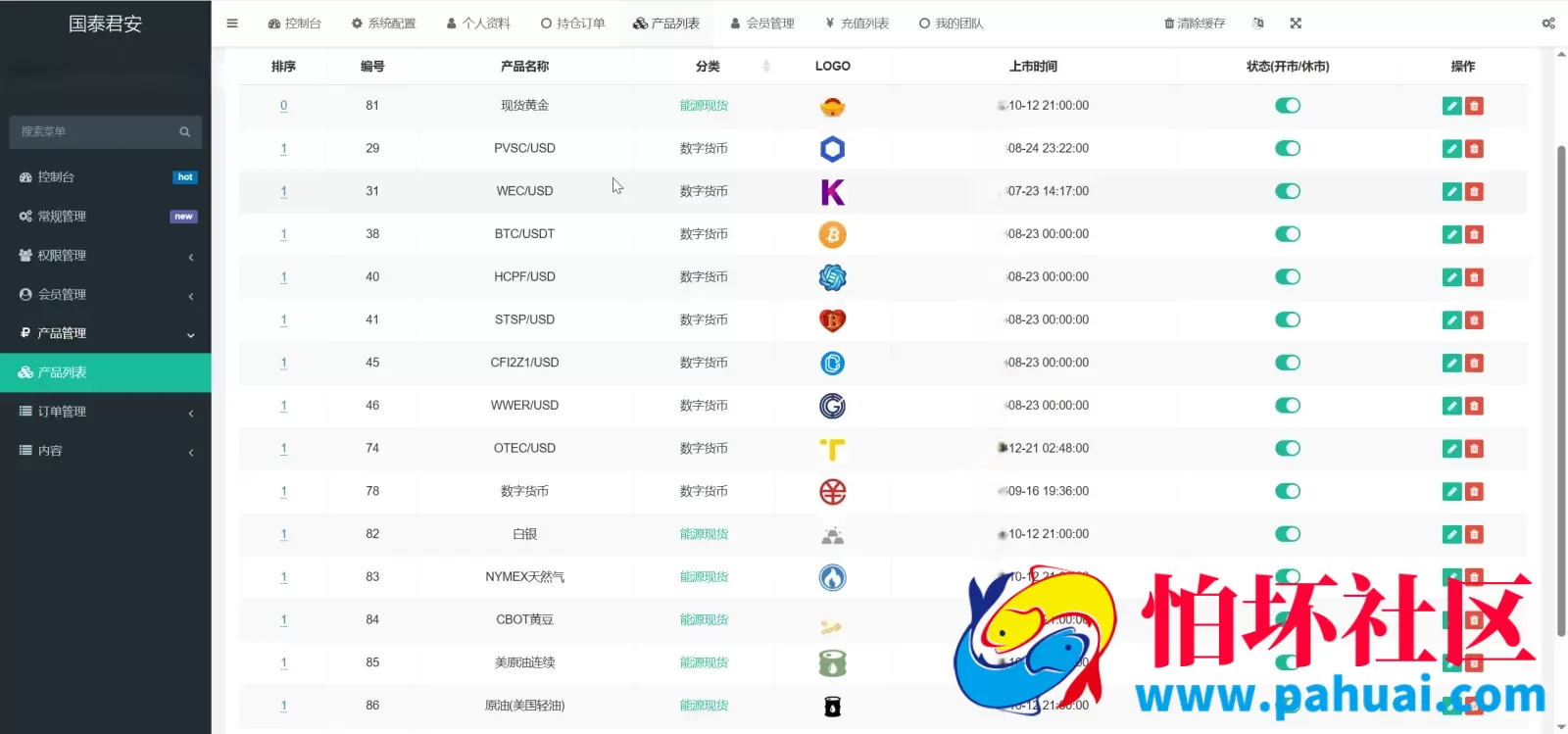 国泰君安多语言微盘微交易所源码 能源现货+数字货币+包输包赢程序 前端uniapp纯源码+后端php