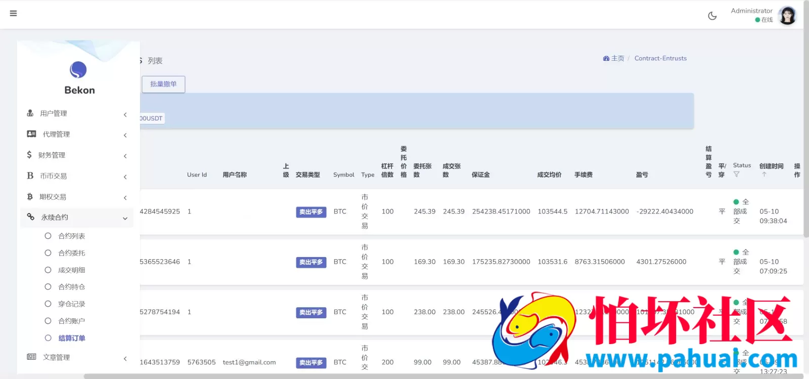 Belkin多语言交易所源码 永续合约+秒合约+币币交易+自发币+完整K线行情控制+交易对游戏+代理系统程序 前端uniapp+后端PHP 附搭建教程